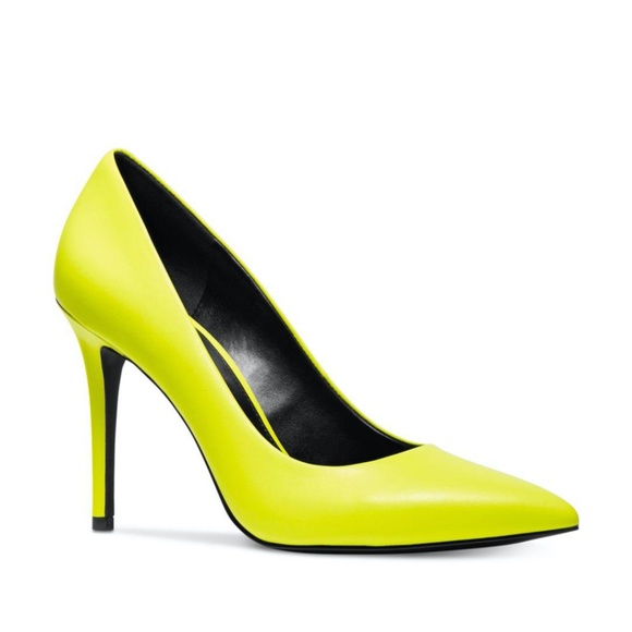 Michael Kors Claire Pump - Neon Yellow 37 - Picture 2 of 14